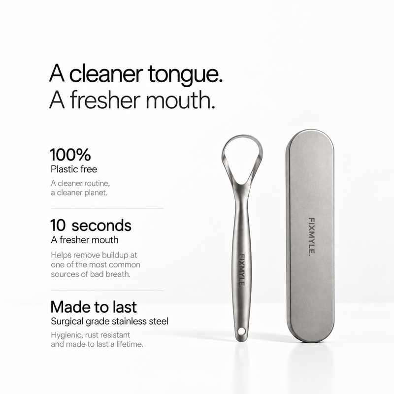 Stainless Steel Tongue Scraper